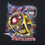 NFL (CSA) - New England Patriots, Super Bowl Champions Ring T-Shirt 2002 X-Large Vintage Retro Football