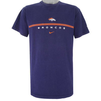 Nike - Denver Broncos Embroidered T-Shirt 1990s Medium