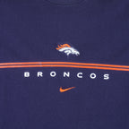 Nike - Denver Broncos Embroidered T-Shirt 1990s Medium Vintage Retro Football