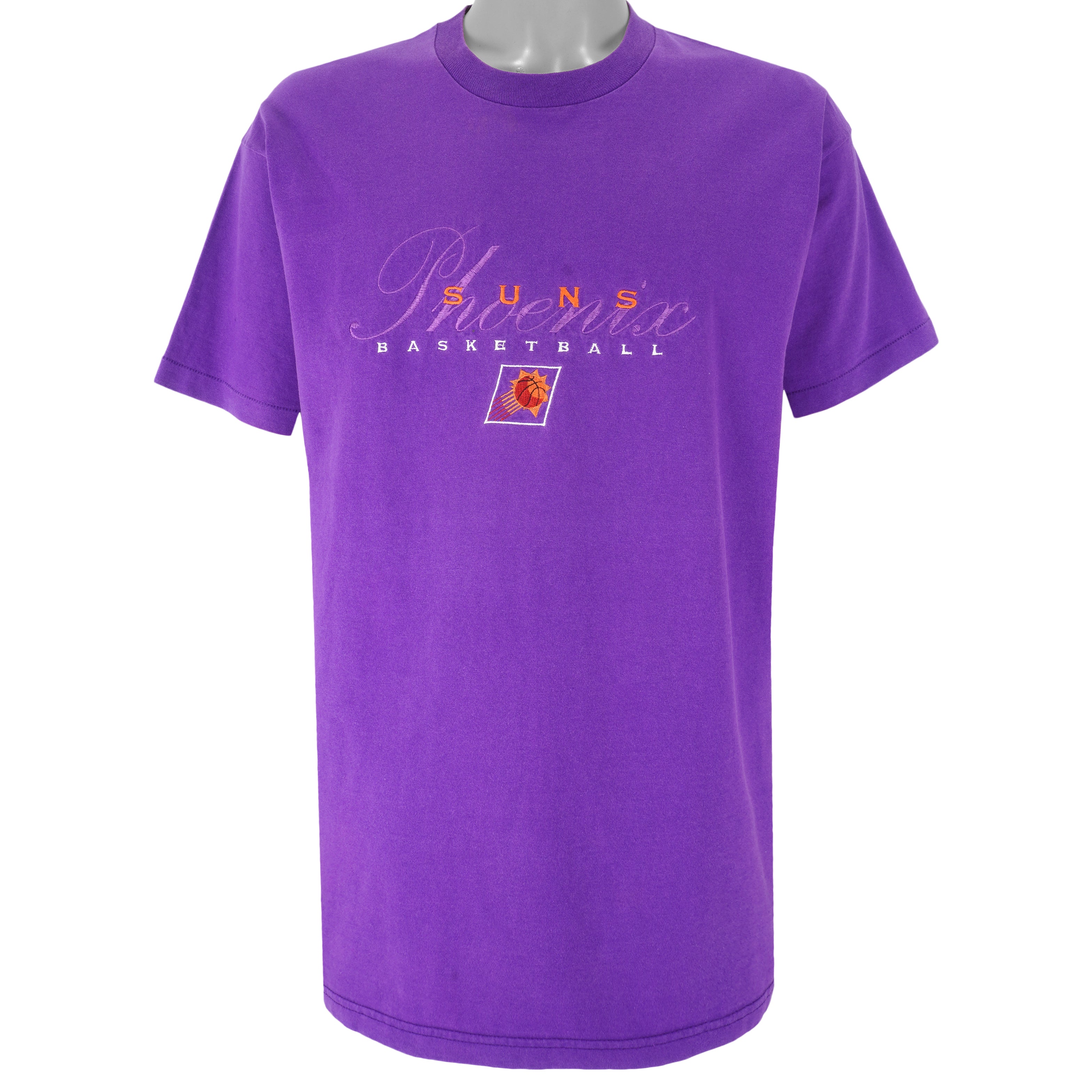 NBA (Fruit Of The Loom) - Phoenix Suns Embroidered T-Shirt 1990s X-Large Vintage Retro Basketball