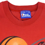 NBA (Pro Player) - Red Chicago Bulls Big Logo T-Shirt 1990s Large Vintage Retro Basketball