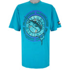 Starter - Florida Marlins Big Logo T-Shirt 1992 Large Vintage Retro Basball