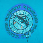 Starter - Florida Marlins Big Logo T-Shirt 1992 Large Vintage Retro Basball