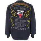 NBA (Changes) - Black Chicago Bulls Crew Neck Sweatshirt 1992 Large Vintage Retro Basketball