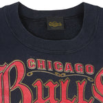 NBA (Changes) - Black Chicago Bulls Crew Neck Sweatshirt 1992 Large Vintage Retro Basketball