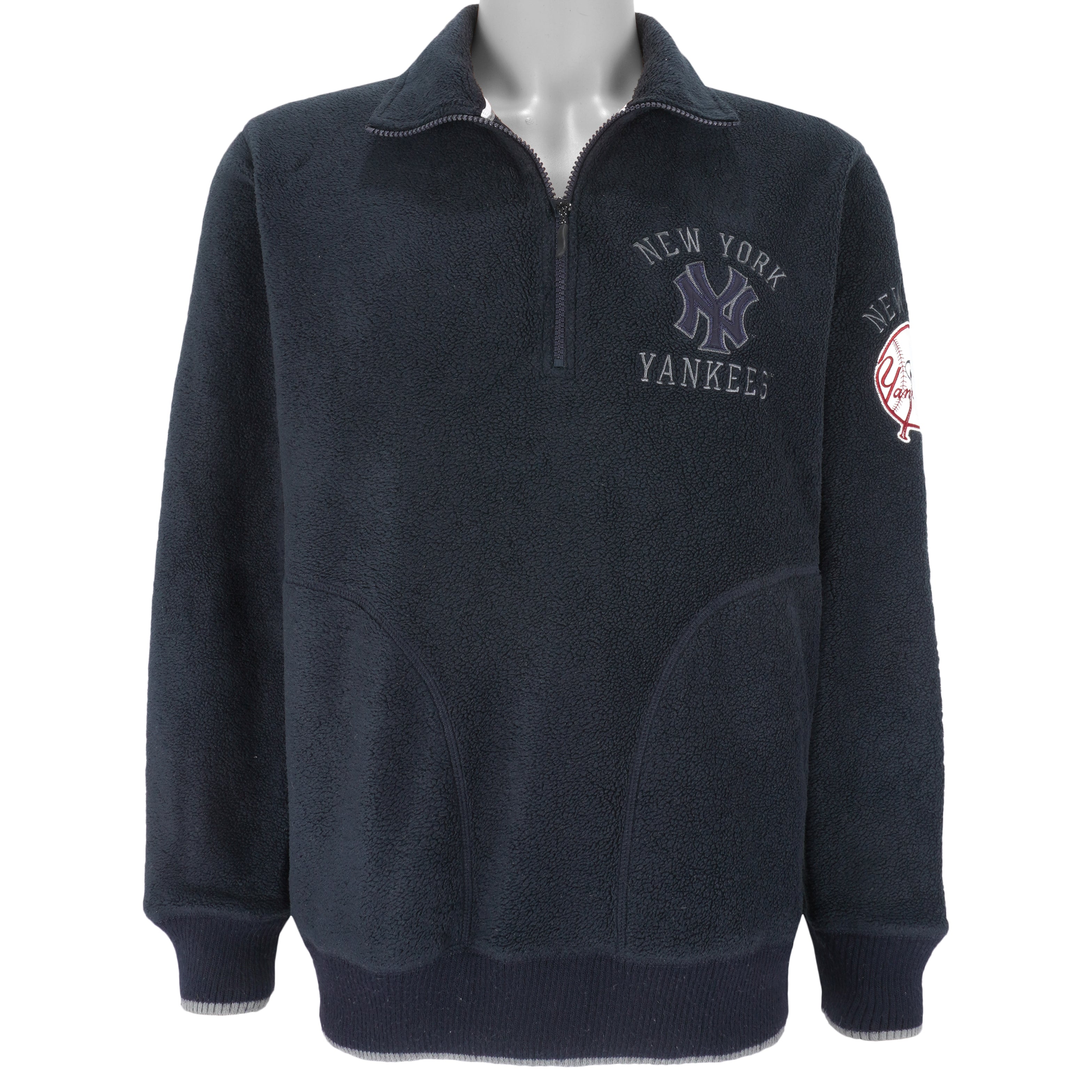 MLB - New York Yankees Embroidered Sweatshirt 1990s X-Large Vintage Retro Baseball