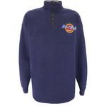 Vintage - Hard Rock Cafe Dallas Embroidered 1/4 Zip Sweatshirt 1990s X-Large
