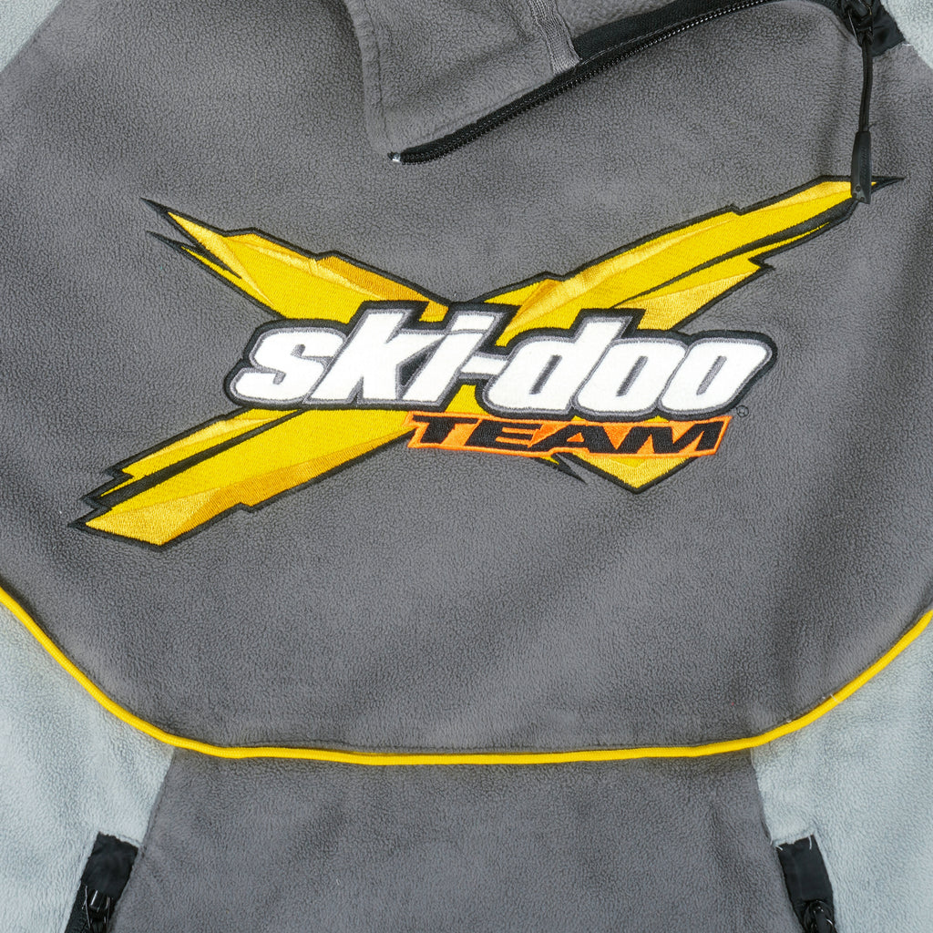 Ski-Doo - Grey Embroidered Sweatshirt 1990s Medium Vintage Retro