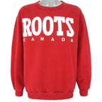 Vintage - Red Roots Canada Crew Neck Sweatshirt 1990s Large Vintage Retro