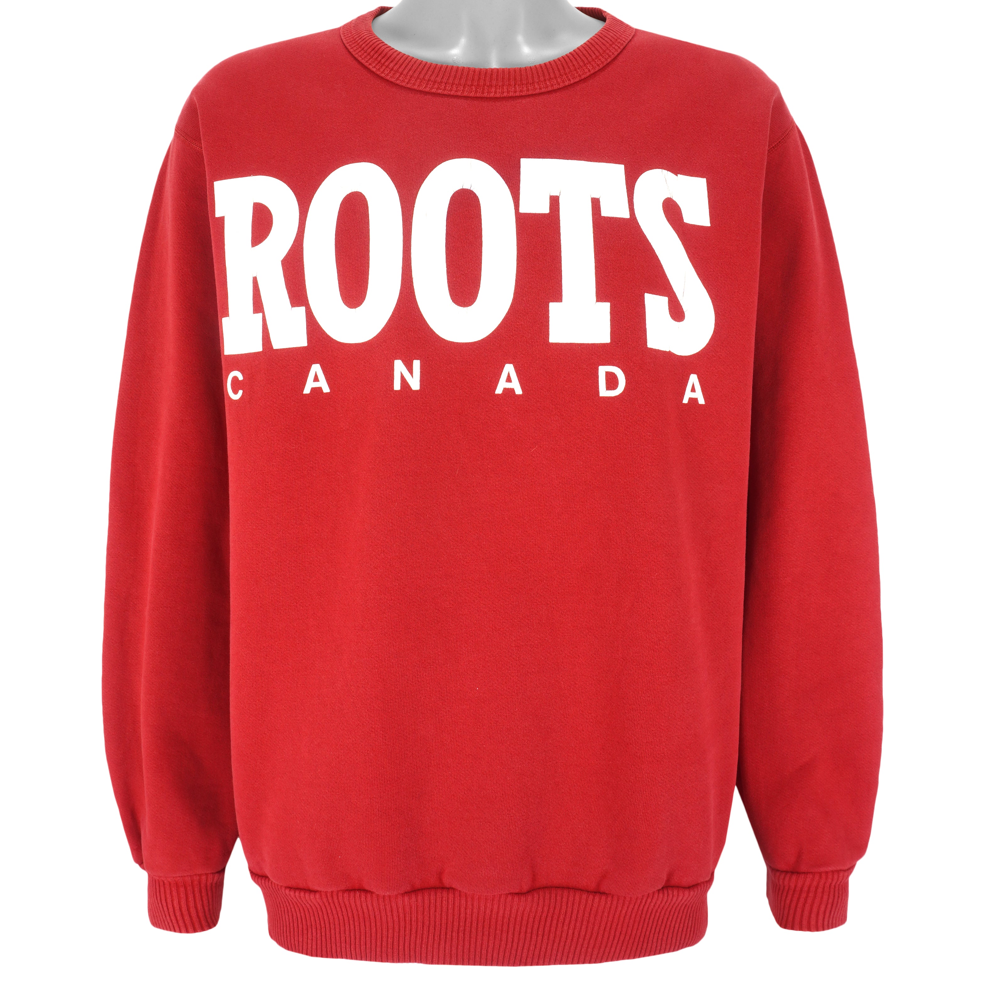 Vintage - Red Roots Canada Crew Neck Sweatshirt 1990s Large Vintage Retro