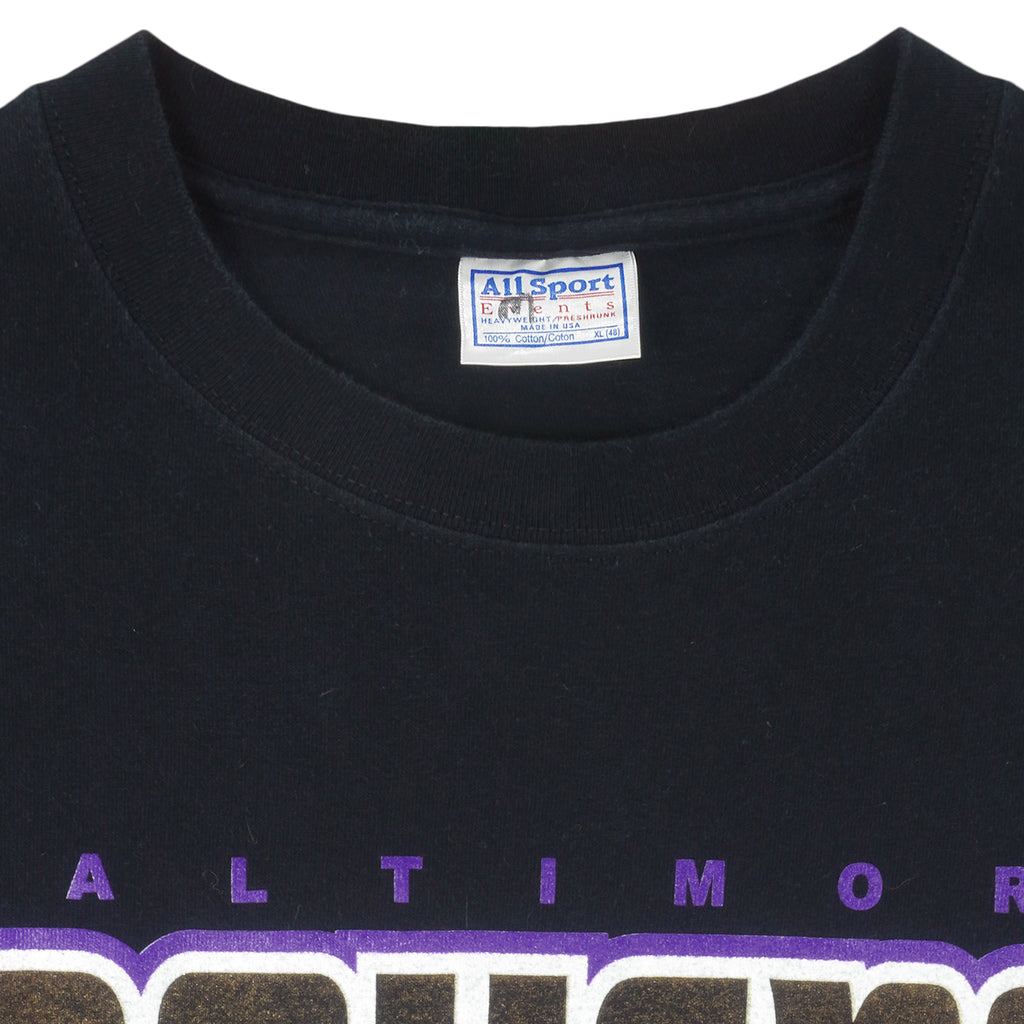 NFL - Ravens Baltimore Super Bowl 35th Champs T-Shirt 2001 X-Large Vintage Retro Football