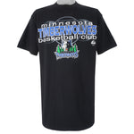 NBA (Logo Athletic) - Minnesota Timberwolves T-Shirt 1990s Large