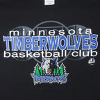 NBA (Logo Athletic) - Minnesota Timberwolves T-Shirt 1990s Large Vintage Retro Basketball