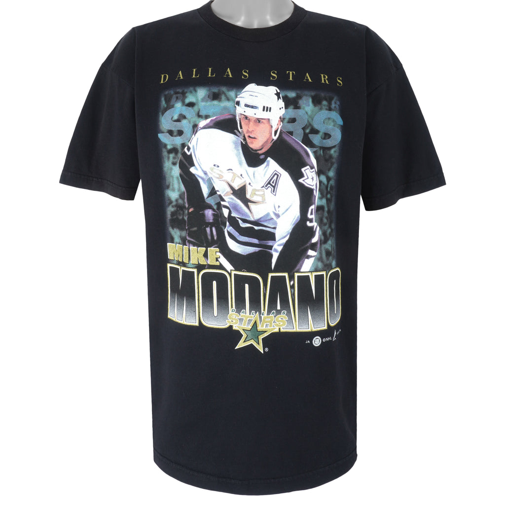NHL (Joy Athletic) - Dallas Stars, Mike Modano T-Shirt 1990s X-Large Vintage Retro Hockey