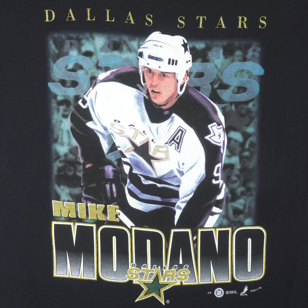 NHL (Joy Athletic) - Dallas Stars, Mike Modano T-Shirt 1990s X-Large Vintage Retro Hockey