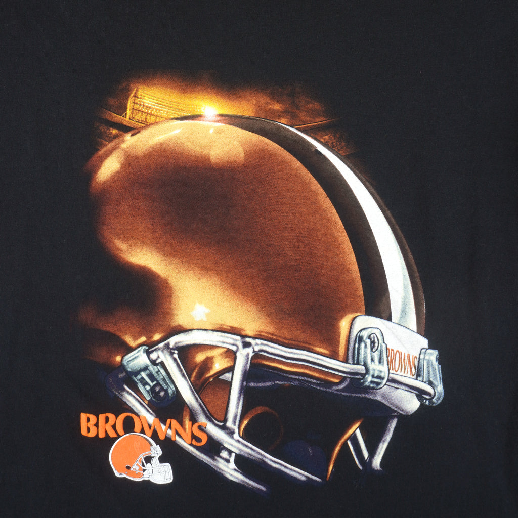 NFL - Cleveland Browns Big Logo T-Shirt 1990s Large Vintage Retro Football