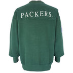NFL (Lee) - Green Bay Packers Embroidered Crew Neck Sweatshirt 1990s Large Vintage Retro Football