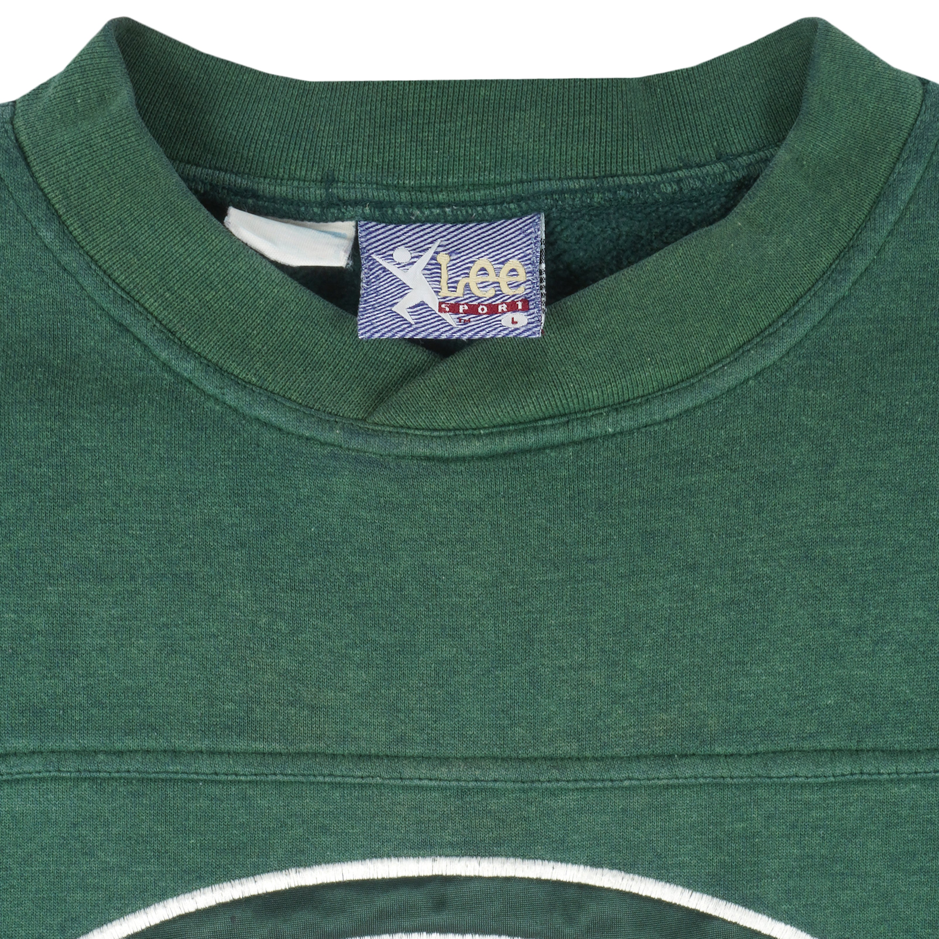 NFL (Lee) - Green Bay Packers Embroidered Crew Neck Sweatshirt 1990s Large Vintage Retro Football