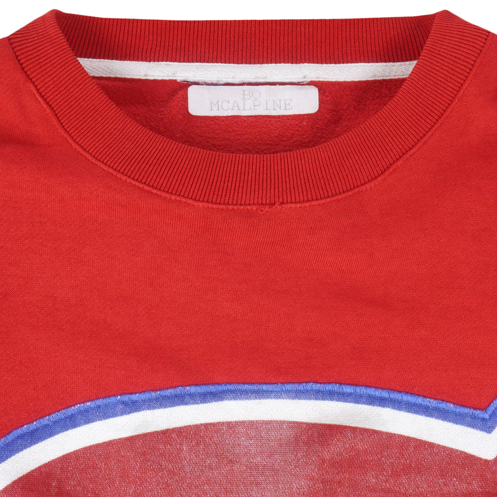 Starter - Montreal Canadiens Big Logo Sweatshirt 1990s X-Large Vintage Retro Hockey