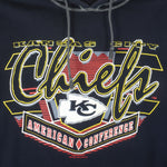 NFL - Kansas City Chiefs Hooded Sweatshirt 1995 Large Vintage Retro Football