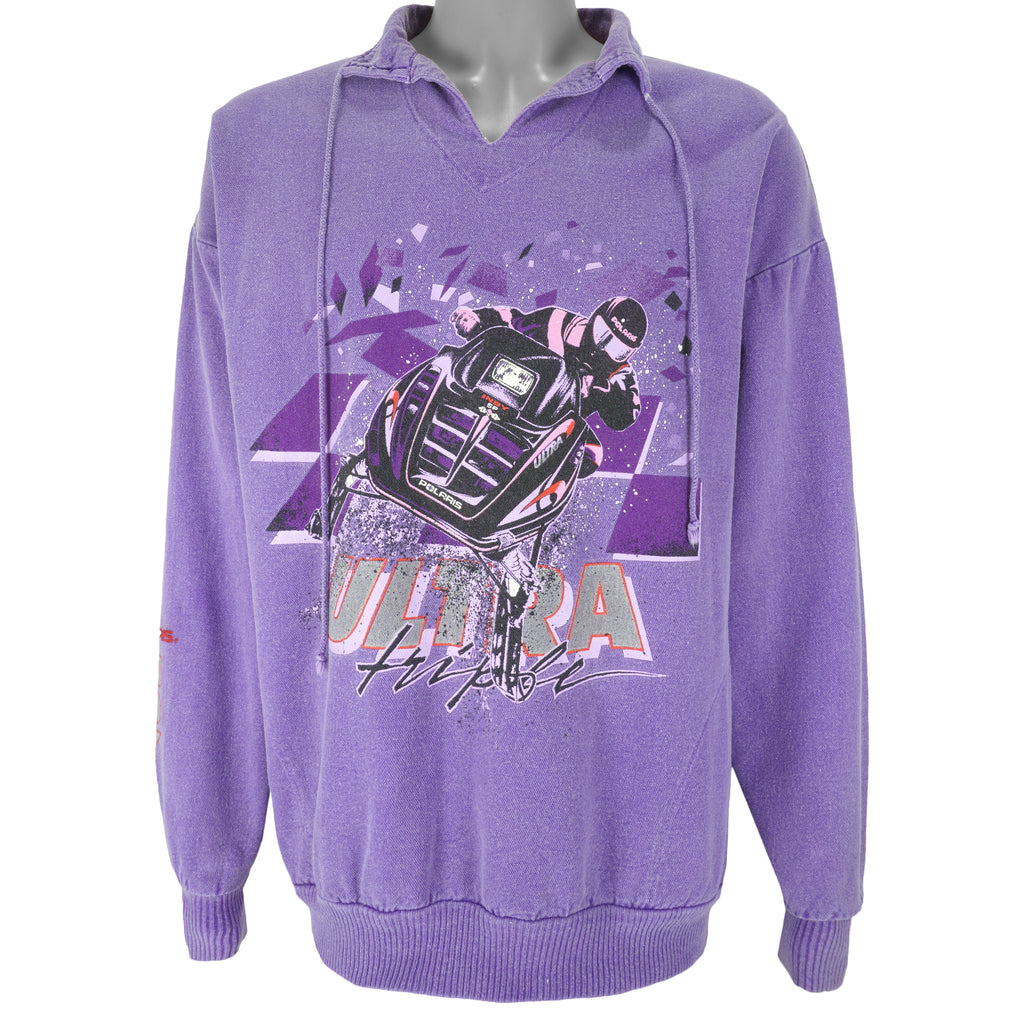 Vintage (Wek) - Polaris Ultra Snowmobile Sweatshirt 1990s X-Large Vintage Retro