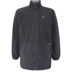 Adidas - Embroidered Zip-Up Fleece Jacket 1990s Small Vintage Retro