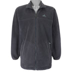 Adidas - Embroidered Zip-Up Fleece Jacket 1990s Small Vintage Retro