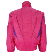 Ellesse - Pink Zip & Button-Up Jacket 1990s Medium Vintgae Retro