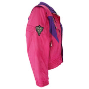 Ellesse - Pink Zip & Button-Up Jacket 1990s Medium Vintgae Retro