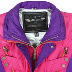 Ellesse - Pink Zip & Button-Up Jacket 1990s Medium Vintgae Retro