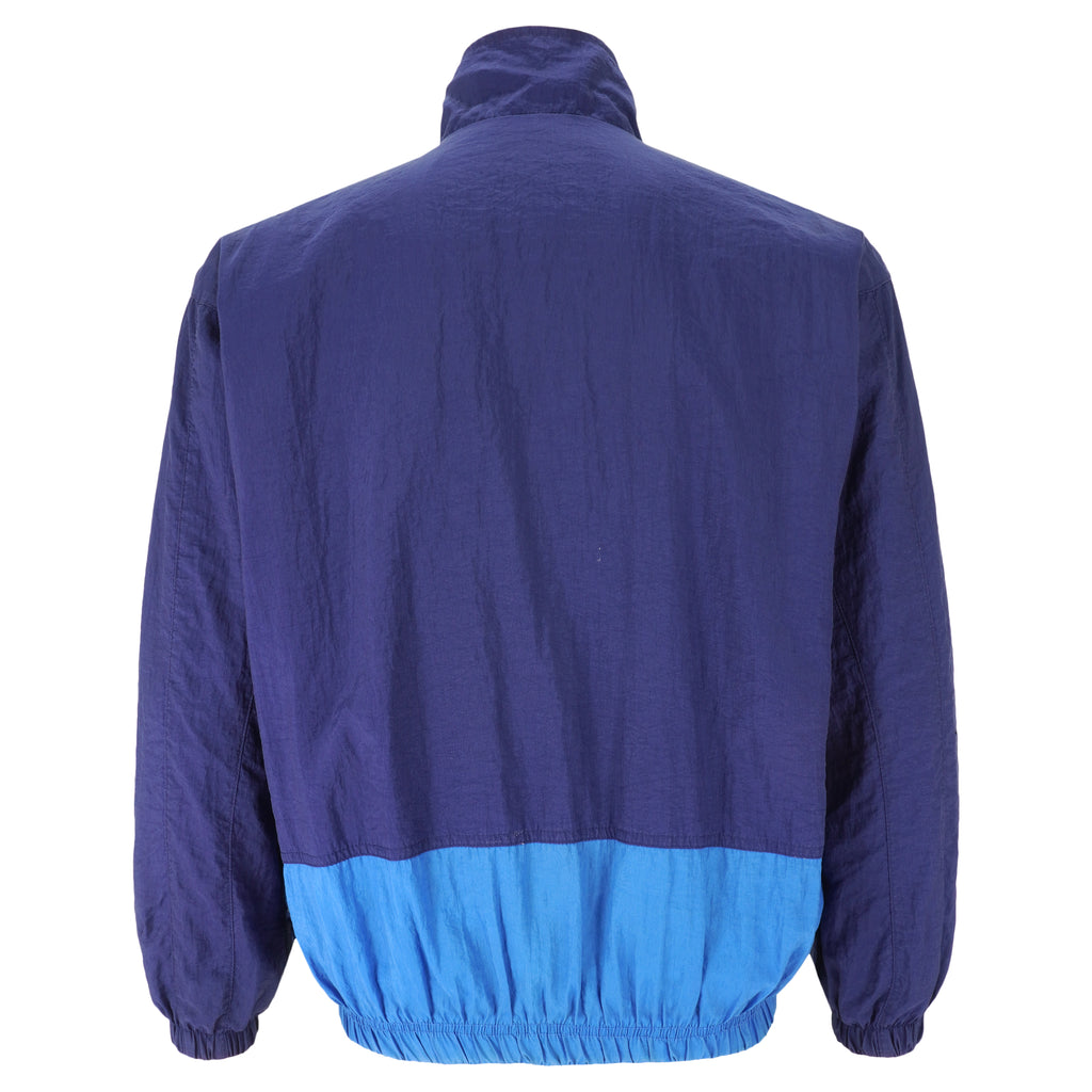 Nike - Blue Zip-Up Windbreaker 1990s Medium Vintage Retro