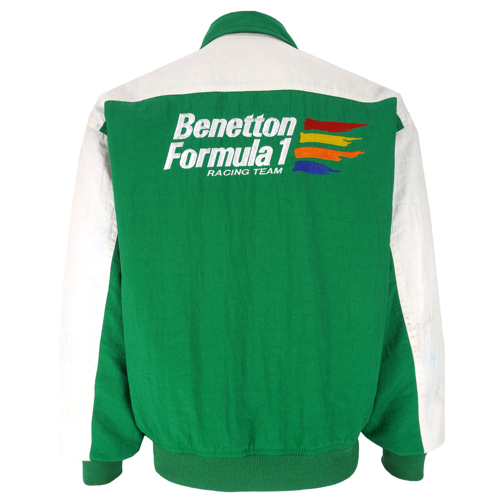 NASCAR - Benetton Formula 1 Racing Jacket 1990s Large Vintage Retro