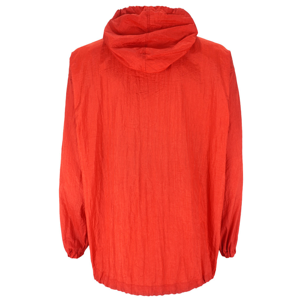 Vintage (Marlboro) - Red Hooded Pullover Windbreaker 1990s Medium Vintage Retro