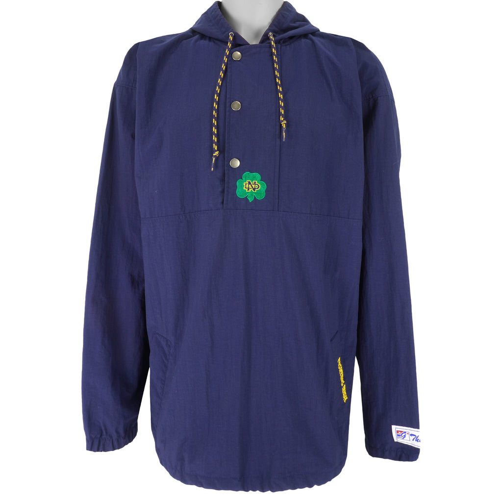 NCAA (The Game) - Notre Dame Fighting Irish Hooded Windbreaker 1990s X-Large Vintage Retro College