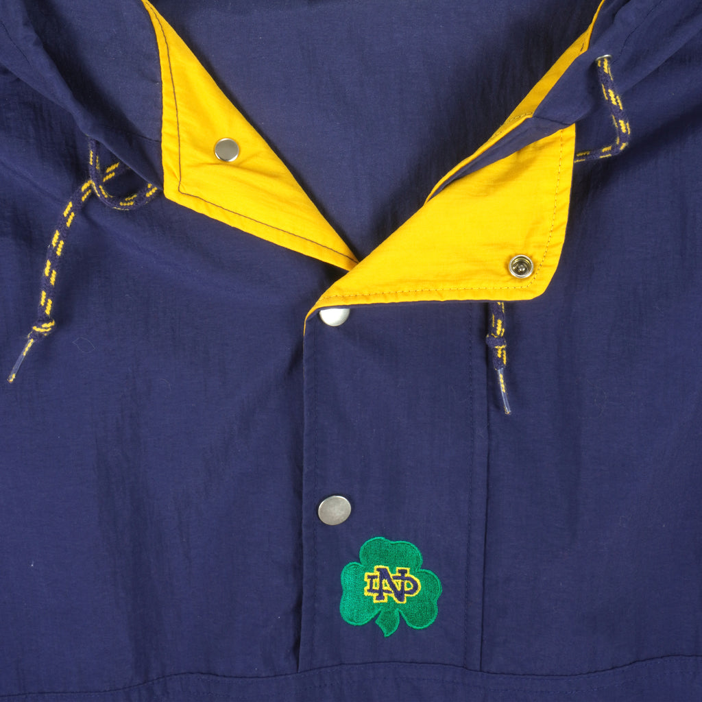 NCAA (The Game) - Notre Dame Fighting Irish Hooded Windbreaker 1990s X-Large Vintage Retro College