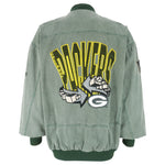 NFL (Campri) - Green Bay Packers Zip-Up Jacket 1990s X-Large Vintage Retro Football