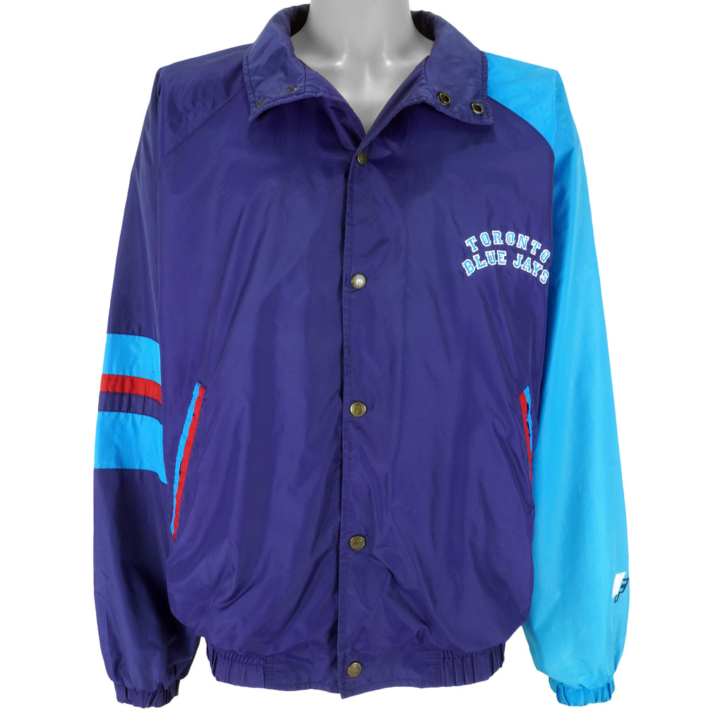 MLB (NF) - Toronto Blue Jays Big Logo Windbreaker 1990s X-Large Vintage Retro Baseball