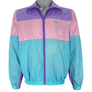 Lacoste - Tricolor Zip-Up Windbreaker 1990s Medium Vintage Retro