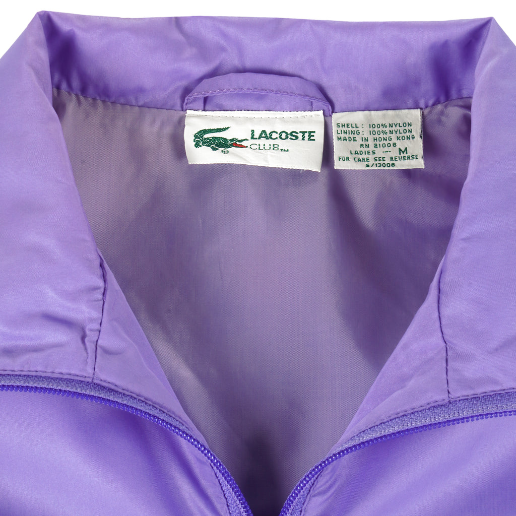 Lacoste - Tricolor Zip-Up Windbreaker 1990s Medium Vintage Retro