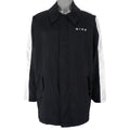 Nike - ฺBlack Zip-Up Big Logo Windbreaker 1990s Large Vintage Retro