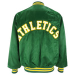 MLB (Chalk Line) - Oakland Athletics Satin Jacket 1990s Large