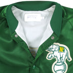 MLB (Chalk Line) - Oakland Athletics Satin Jacket 1990s Large Vintage Retro Baseball
