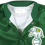 MLB (Chalk Line) - Oakland Athletics Satin Jacket 1990s Large Vintage Retro Baseball