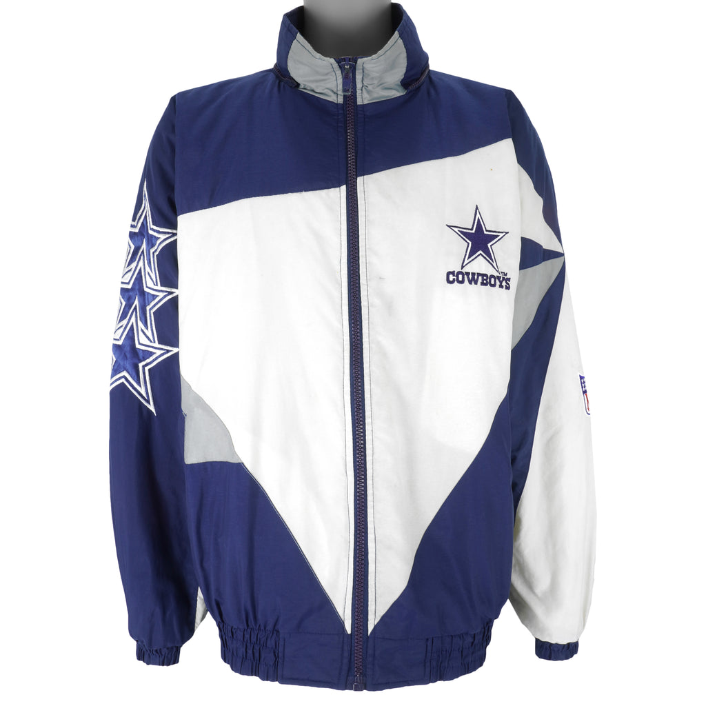 NFL (Pro Player) - Dallas Cowboys Embroidered Jacket 1990s Large Vintage Retro Football