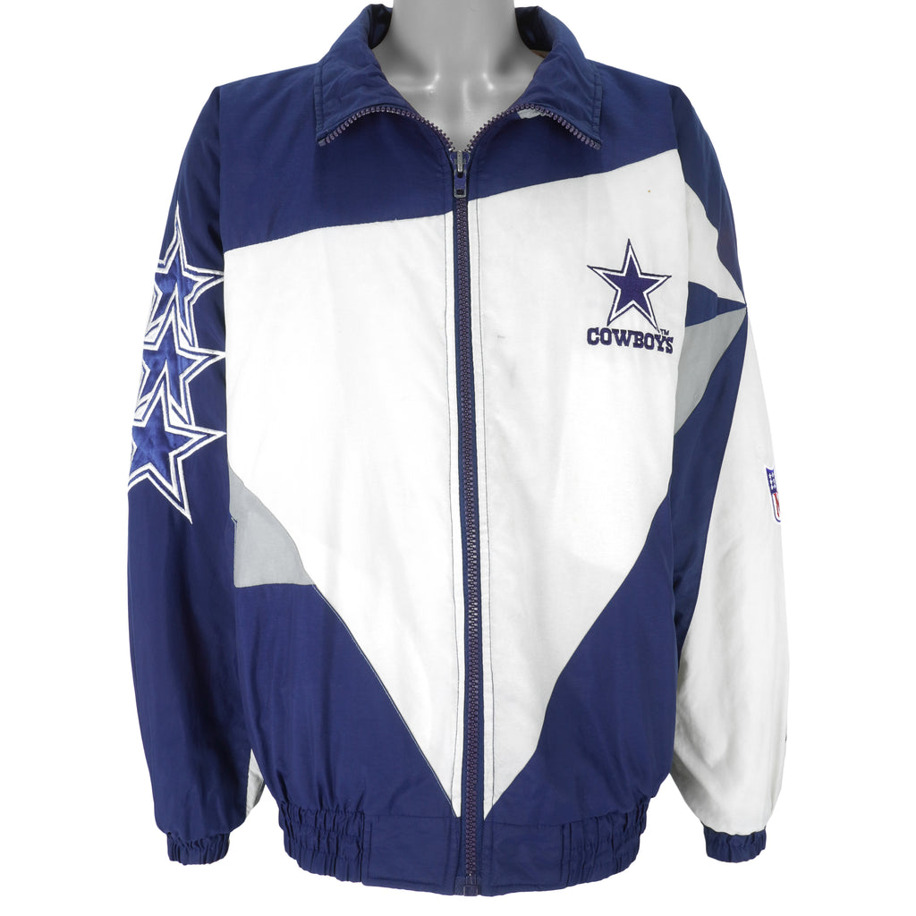 NFL (Pro Player) - Dallas Cowboys Embroidered Jacket 1990s Large Vintage Retro Football