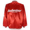 Vintage - Budweiser Button-Up Satin Jacket 1990s Large Vintage Retro