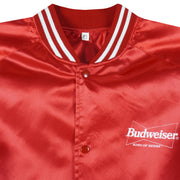 Vintage - Budweiser Button-Up Satin Jacket 1990s Large Vintage Retro