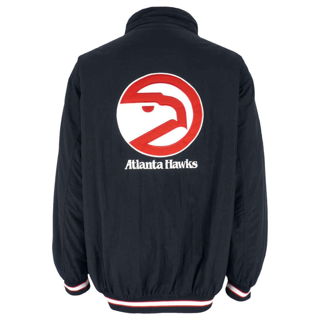 NBA - Atlanta Hawks Button & Zip-Up Jacket 1990s XX-Large Vintage Retro Basketball