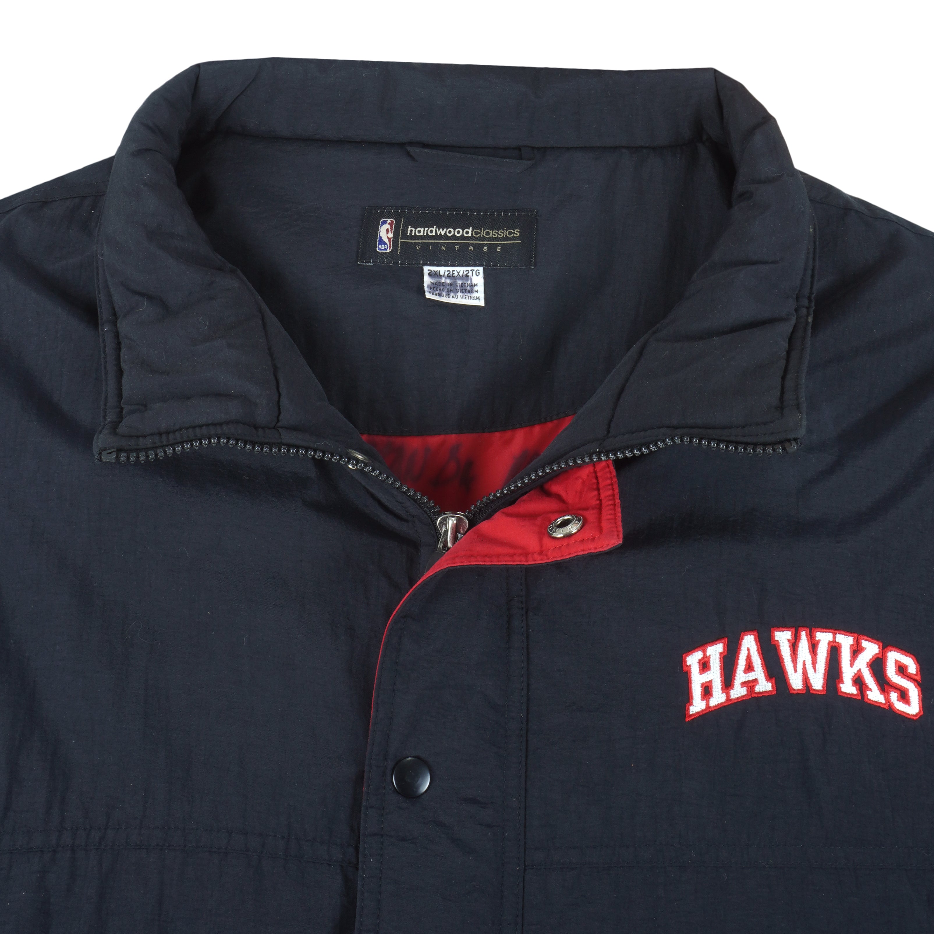 NBA - Atlanta Hawks Button & Zip-Up Jacket 1990s XX-Large Vintage Retro Basketball
