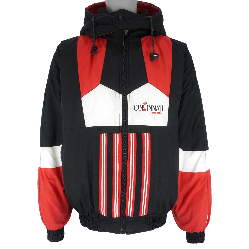 NCAA (Pro Player) - Cincinnati Bearcats Hooded Reversible Jacket 1990s Large Vintage Retro College